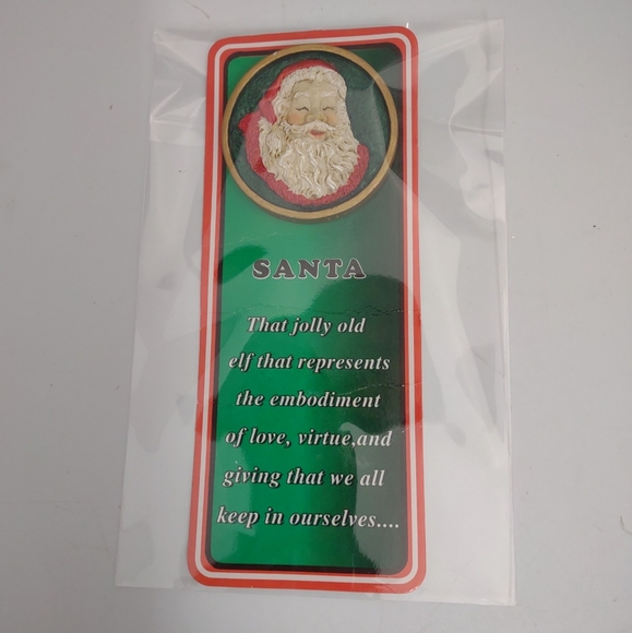 🌷5/$20 Vintage 1998 House of Lloyd Christmas Santa Pin New - Picture 1 of 5